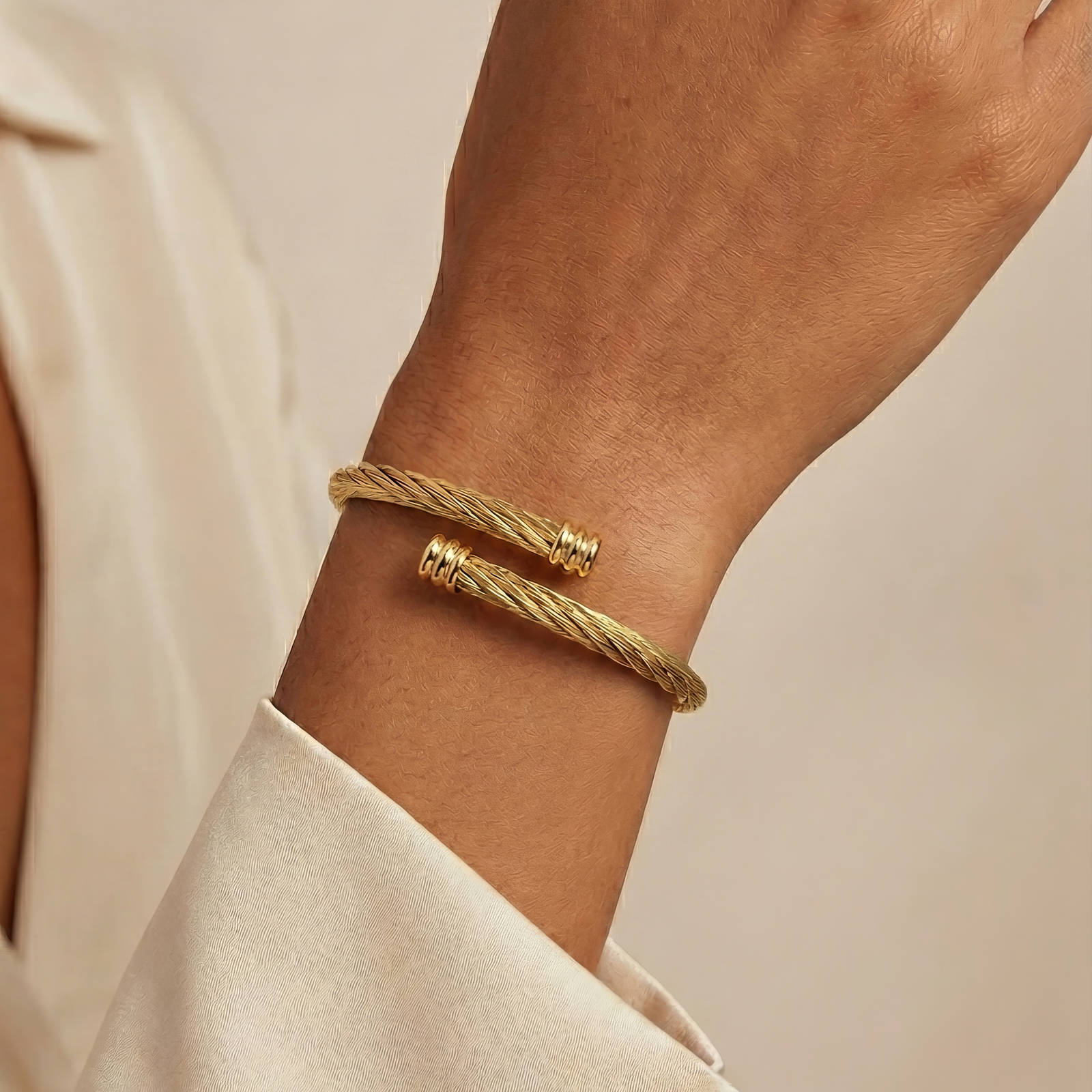 Twisted Gold Cuff