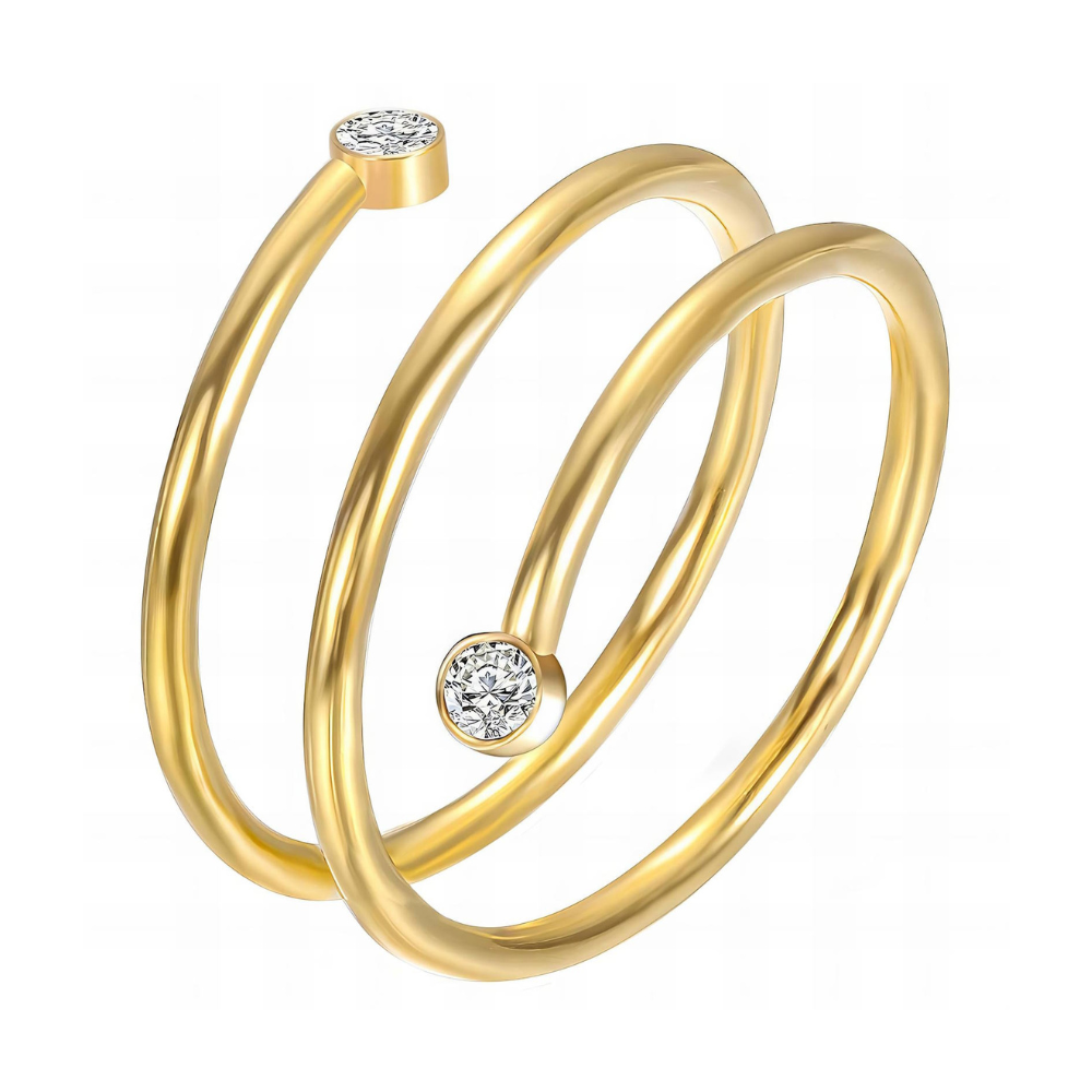 Diamond Spiral Ring