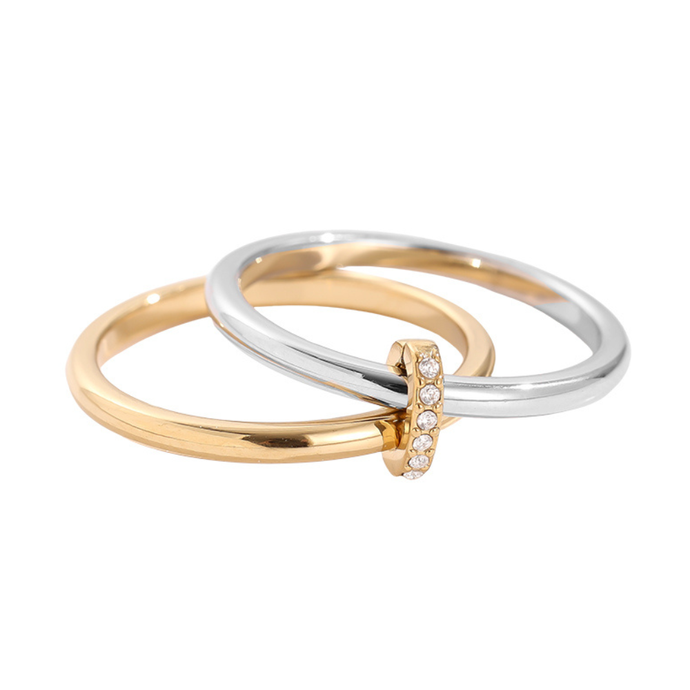 Double Zirconia Ring