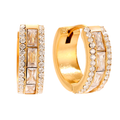 Zirconia Baguette Hoops