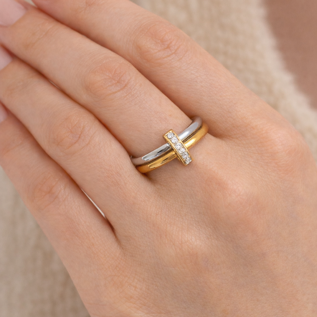 Double Zirconia Ring