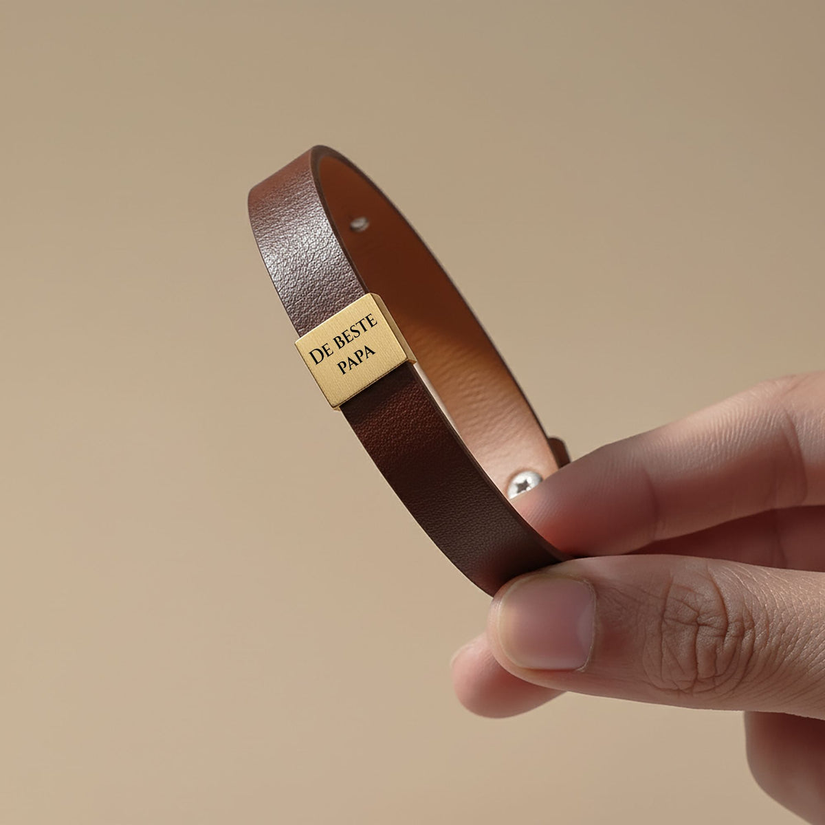 Premium Leren Papa Armband