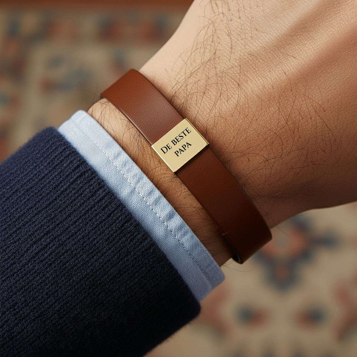 Premium Leren Papa Armband